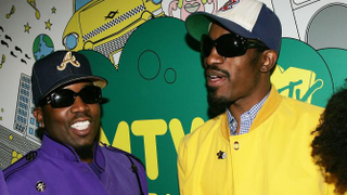 Outkast’s Antwan A. “Big Boi” Patton and Andre “Andre 3000” Benjamin in 2006 (Scott Gries/Getty Images)